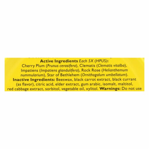 Bach Flower Remedies Rescue Pastilles Black Currant - 1.7 oz - Case of 12 Perspective: back