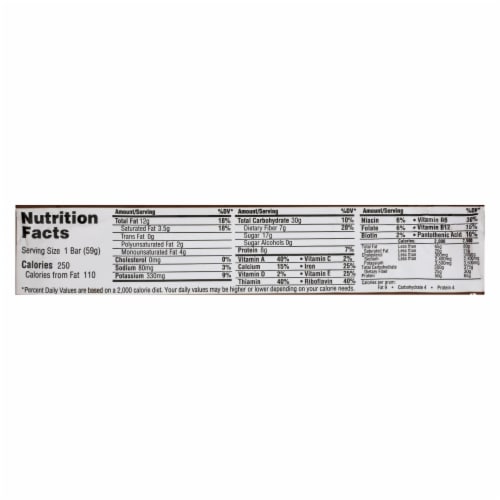 Greens Plus Energy Bar 2 OZ - Pack of 12 Perspective: back