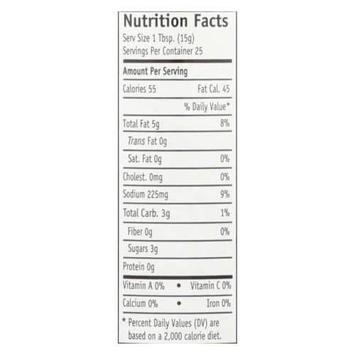 Garlic Expressions Salad Dressing - Vinaigrete - Case of 12 - 12.5 oz Perspective: back