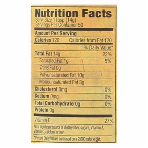 Napa Valley Naturals Grapeseed Oil - Case of 12 - 25.4 Fl oz. Perspective: back