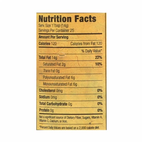 Napa Valley Naturals Organic Cold Pressed Sesame Oil - Case of 12 - 12.7 Fl oz. Perspective: back