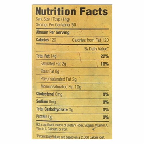 Napa Valley Naturals - Avocado Expeller Pressed Oil - Case of 12 - 25.4 FZ Perspective: back