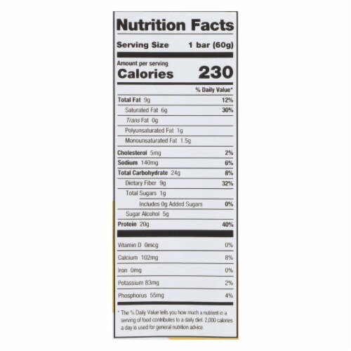 One Cinnamon Roll Protein Bar  60 GRM - Pack of 12 Perspective: back