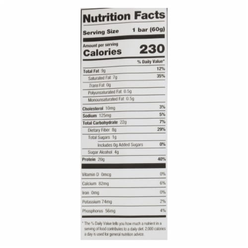 One's Almond Bliss Protein Bar 60 GRM - Pack of 12 Perspective: back