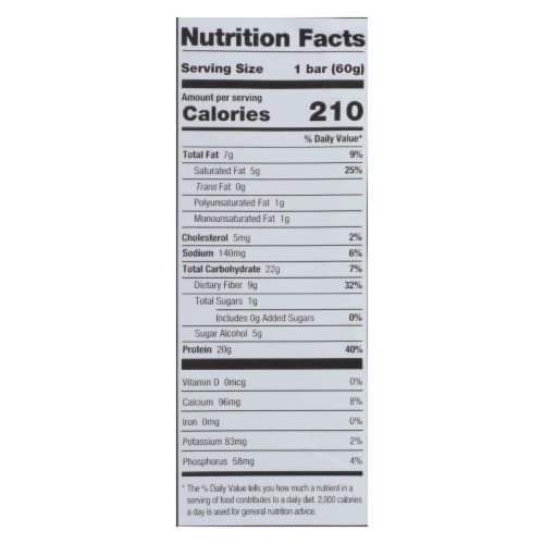 One Birthday Cake Flavored Protein Bar  60 GRM - Pack of 12 Perspective: back
