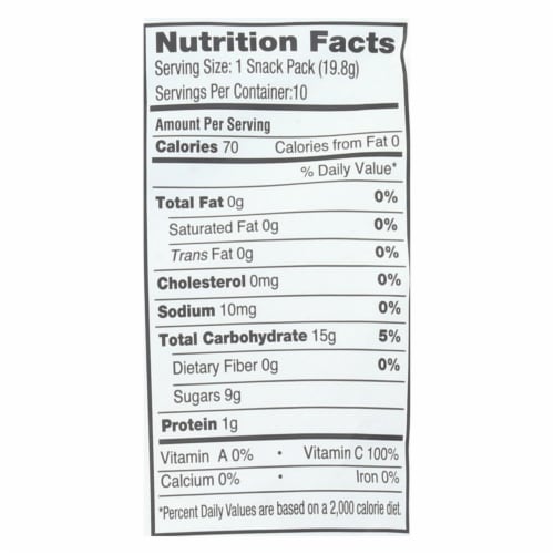 Yummy Earth Organics Gummy Bears - Organic - Snack Pack - .7 oz - 10 Count - Case of 12 Perspective: back