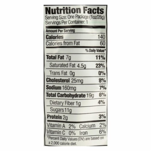 Tate's Bake Shop Itsy Bitsy Crispy Chocolate Chip Cookies - Case of 12 - 1 OZ Perspective: back