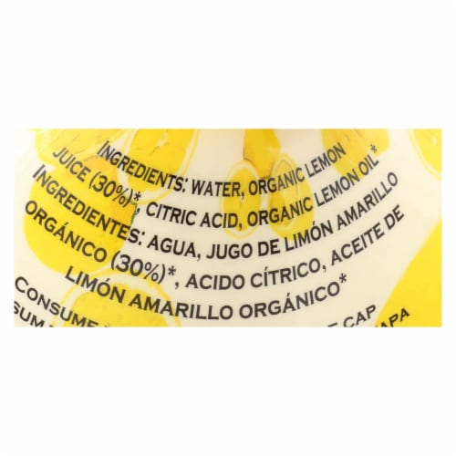 Volcano Lemon Burst Juice  - Case of 12 - 6.7 OZ Perspective: back