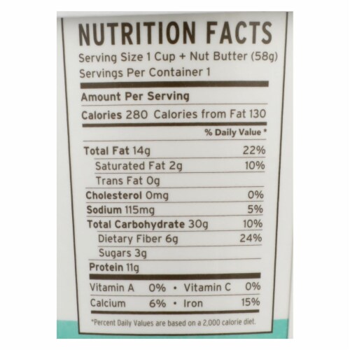 Purely Elizabeth - Oat Cup Protein Vanilla Pecan Perspective: back
