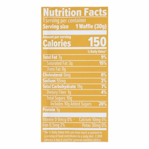 Honey Stinger - Honey Waffle - Case of 12 - 1.06 OZ Perspective: back