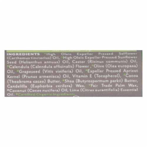 Soothing Touch Lip Balm - Organic Coconut Lime - Case of 12 - .25 oz Perspective: back