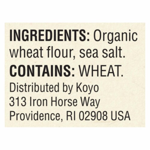 Koyo Organic Udon Noodles - Case of 12 - 8 OZ Perspective: back