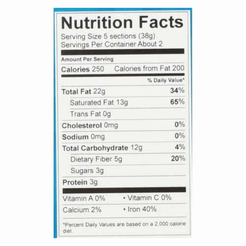 Alter Eco Americas Organic Chocolate Bar - Dark Super Blackout - Case of 12 - 2.65 oz Perspective: back