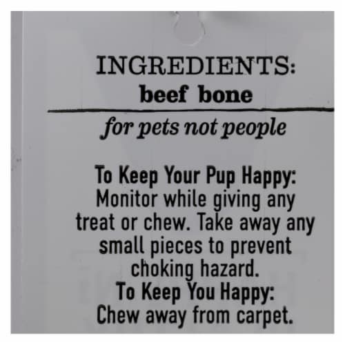 Happy N Healthy Pet - Dog Bone Beef Rib - Case of 12 - 1 CT Perspective: back