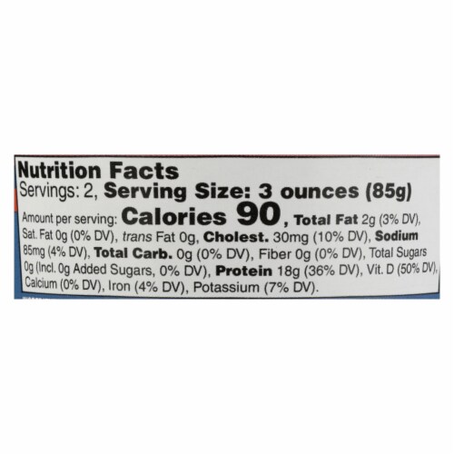 Wild Planet Wild Alaskan Pink Salmon - No Salt Added - Case of 12 - 6 oz. Perspective: back