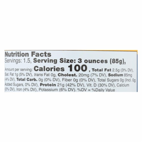 Wild Planet Wild Albacore Tuna - No Salt Added - Case of 12 - 5 oz. Perspective: back