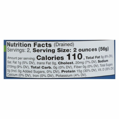 Wild Planet Wild Albacore Tuna In Extra Virgin Olive Oil - Case of 12 - 5 oz. Perspective: back