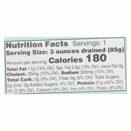 Wild Planet Wild Mackerel Fillets In Extra Virgin Olive Oil - Case of 12 - 4.375 oz. Perspective: back