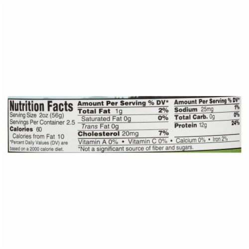 Wild Planet Organic Roasted Chicken Breast - No Salt Added - Case of 12 - 5 oz. Perspective: back