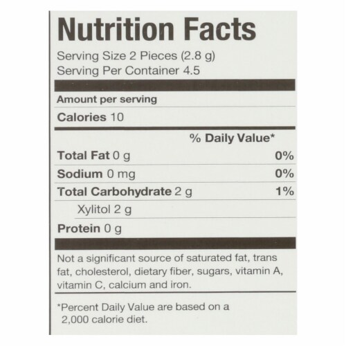 Pur Gum - Coolmint - Aspartame Free - 9 Pieces - 12.6 g - Case of 12 Perspective: back