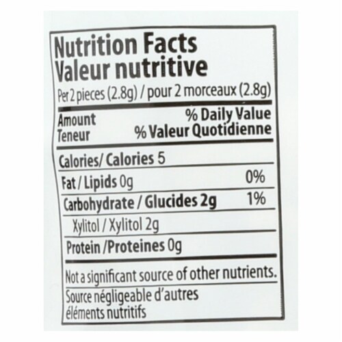 Pur Spearmint Gum - Case of 12 - 2.72 OZ Perspective: back