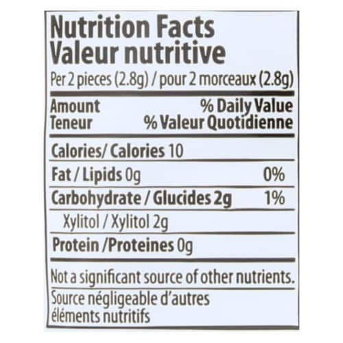 Pur Peppermint Gum - Case of 12 - 2.72 OZ Perspective: back