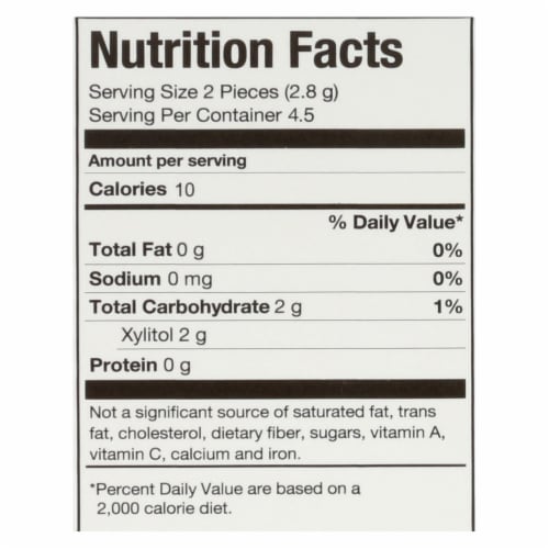 Pur Gum - Pomegranate Mint - Aspartame Free - 9 Pieces - 12.6 g - Case of 12 Perspective: back