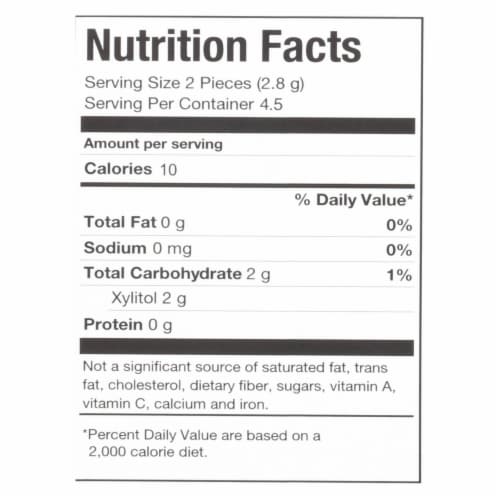 Pur Gum - Peppermint - Aspartame Free - 9 Pieces - 12.6 g - Case of 12 Perspective: back