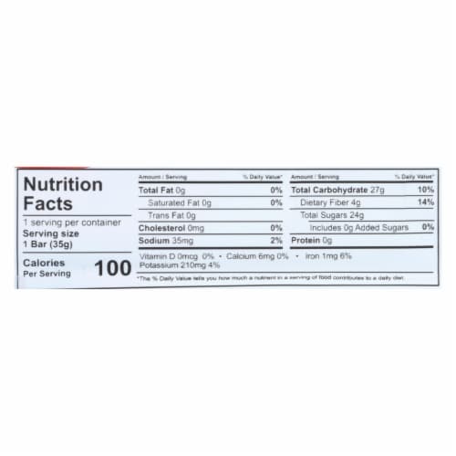 That's It Fruit Bar Zesty - Apple Cinnamon 1.2 oz. - Pack of 12 Perspective: back