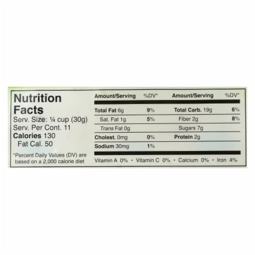 Jessica's Natural Foods Gluten Free Chocolate Chip Granola  - Case of 12 - 11 OZ Perspective: back