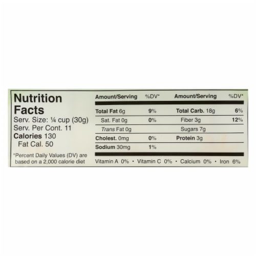 Jessica's Natural Foods Gluten Free Vanilla Maple Granola  - Case of 12 - 11 OZ Perspective: back