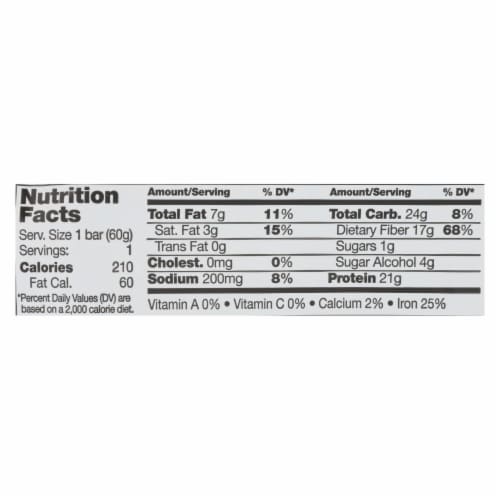 D's Natural No Cow Bar In Chocolate Fudge Brownie 2.12 OZ - Pack of 12 Perspective: back