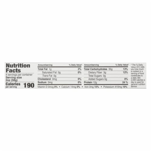 Explore Cuisine Organic Red Lentil Spaghetti - Spaghetti - Case of 12 - 8 oz. Perspective: back