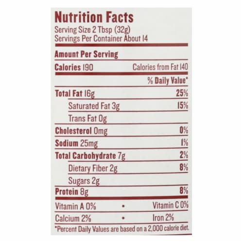 Justin's Nut Butter Peanut Butter - Classic - Case of 12 - 16 oz. Perspective: back