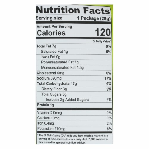 Branchout - Chips Avacado Chili Lime - Case of 12-1 OZ Perspective: back