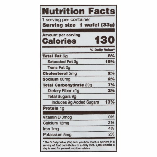 Rip Vanilla Wafels - Wafel Snickerdoodle Singl - Case of 12 - 1.16 OZ Perspective: back