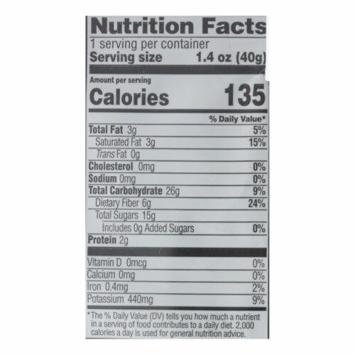 Barnana Organic Chewy Banana Bites - Coconut 1.4 oz - Pack of 12 Perspective: back
