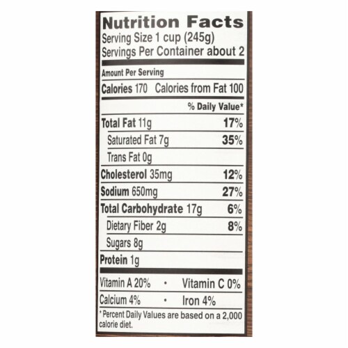 Wolfgang Puck Organic Soup - Signature Butternut Squash - Case of 12 - 14.5 oz. Perspective: back