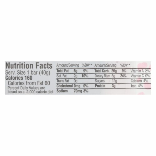This Bar Saves Lives - Dark Chocolate Cherry and Sea Salt - Case of 12 - 1.4 oz. Perspective: back