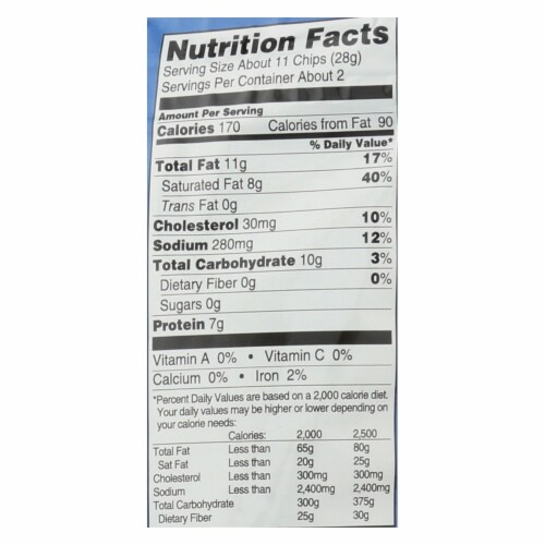 Wilde Thin And Crispy Chicken Chips - Case of 12 - 2.25 OZ Perspective: back