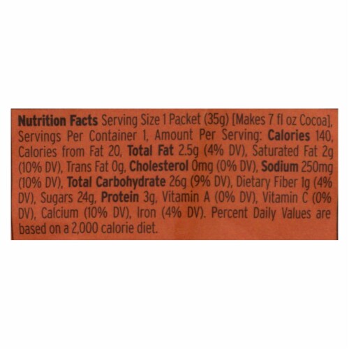 Land O' Lakes Cocoa Classic Mix - French Vanilla and Chocolate - 1.25 oz - Case of 12 Perspective: back