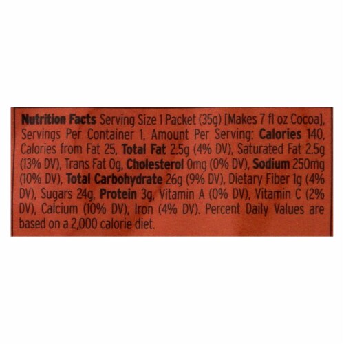 Land O' Lakes Cocoa Classic Mix - Cinnamon and Chocolate - 1.25 oz - Case of 12 Perspective: back
