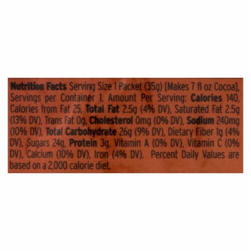 Land O' Lakes Cocoa Classic Mix - Irish Creme and Chocolate - 1.25 oz - Case of 12 Perspective: back