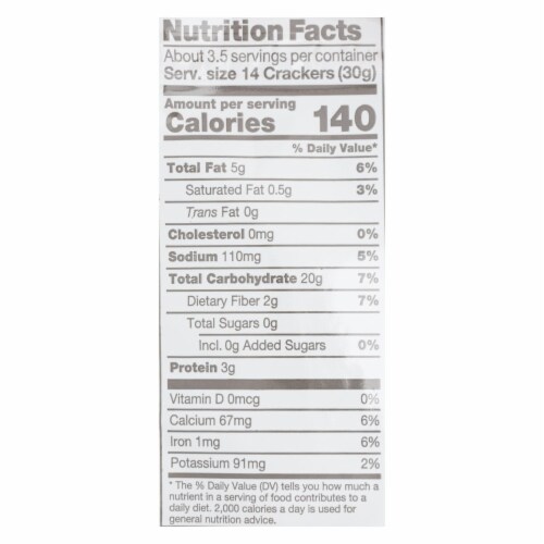 Crunchmaster - Multiseed Crckr Original - Case of 12 - 4 OZ Perspective: back