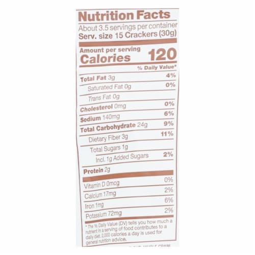 Crunchmaster - Multigrn Cracker Sea Salt - Case of 12 - 4 OZ Perspective: back