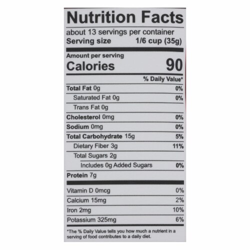 Farmer Direct Co-Op Organic French Green Lentils - Case of 12 - 1 LB Perspective: back