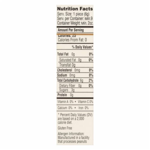 Reed's Ginger Beer Chewy Ginger Candy Rolls - Case of 20 - 2 oz Perspective: back