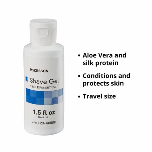 McKesson Shaving Gel 1.5 oz. Flip Top Bottle , 23-K800C, 96 Ct Perspective: back