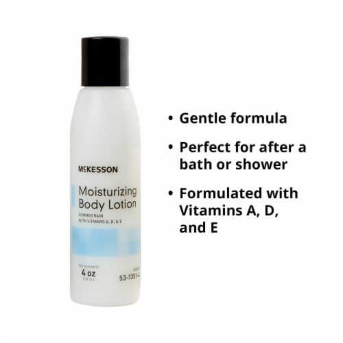 McKesson Summer Rain Scent Hand and Body Moisturizer Lotion 4 oz. Bottle 53-1351-4 48 Ct Perspective: back