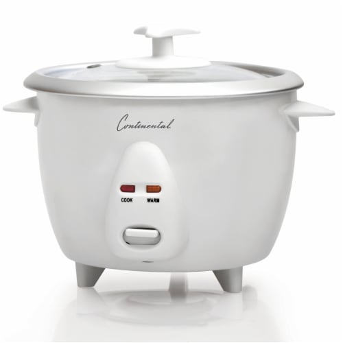 Continental 6-Cup (Cooked) Rice Cooker White, 6-Cup - Fry's Food